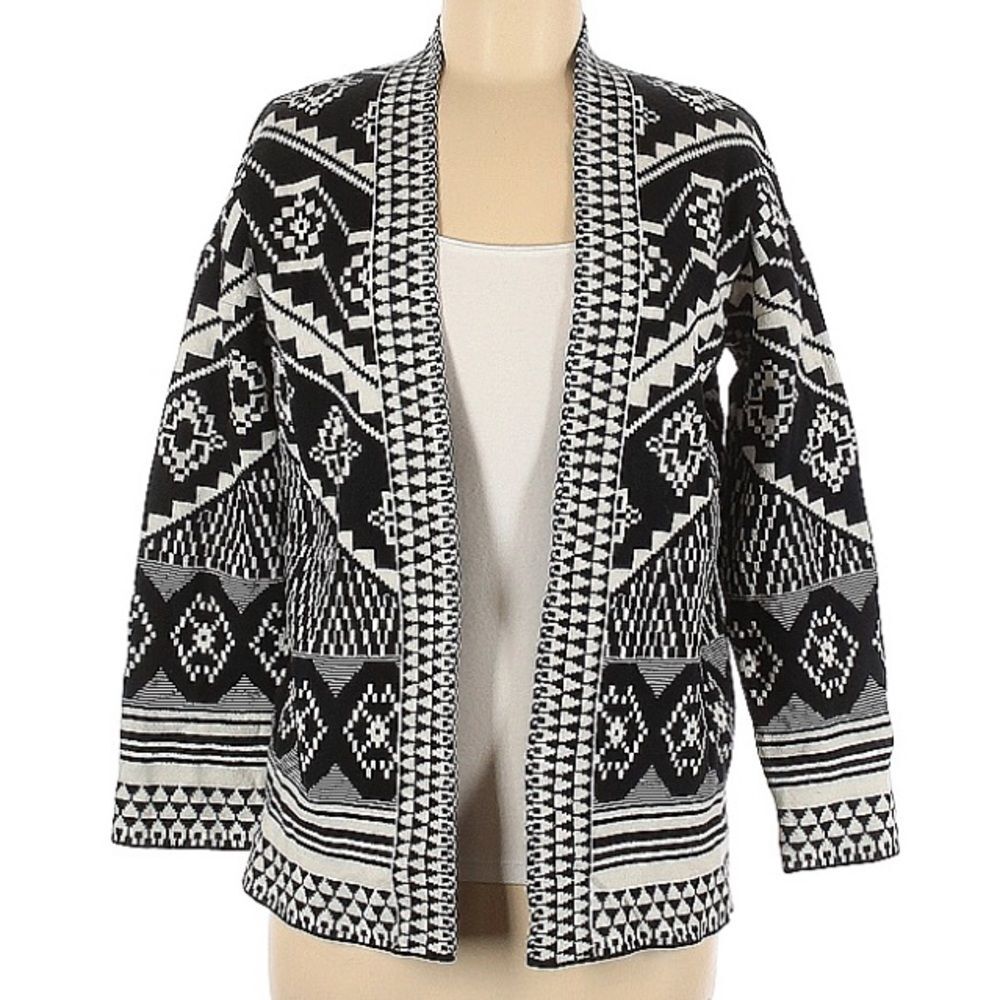 Fate Anthropologie Open Front Sweater Cardigan Sz M